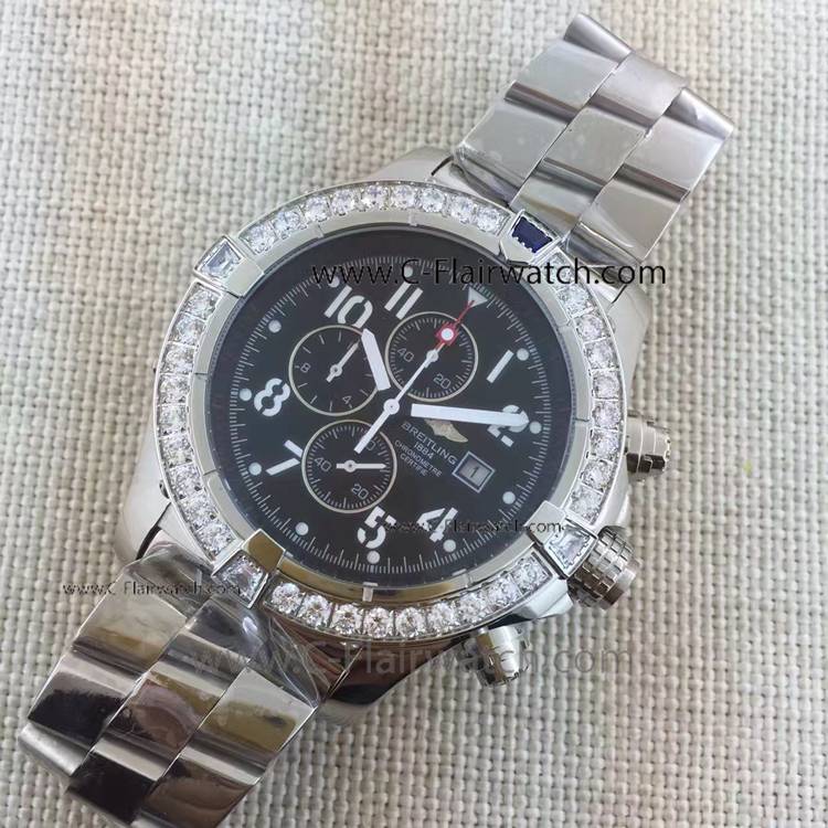 Breitling Super Avenger Diamond Replica Watch Breitling Super Avenger Diamond Replica Watch